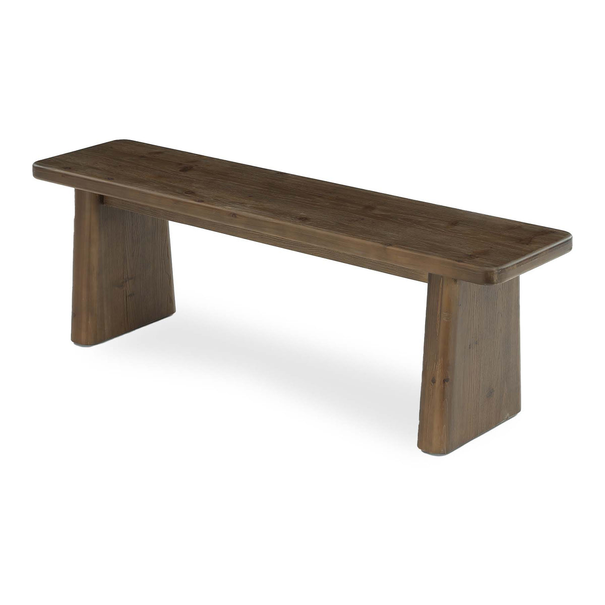 Tribesigns 55.1 Inch Solid Wood Entryway Bench with Wide Seat and Tapered Legs