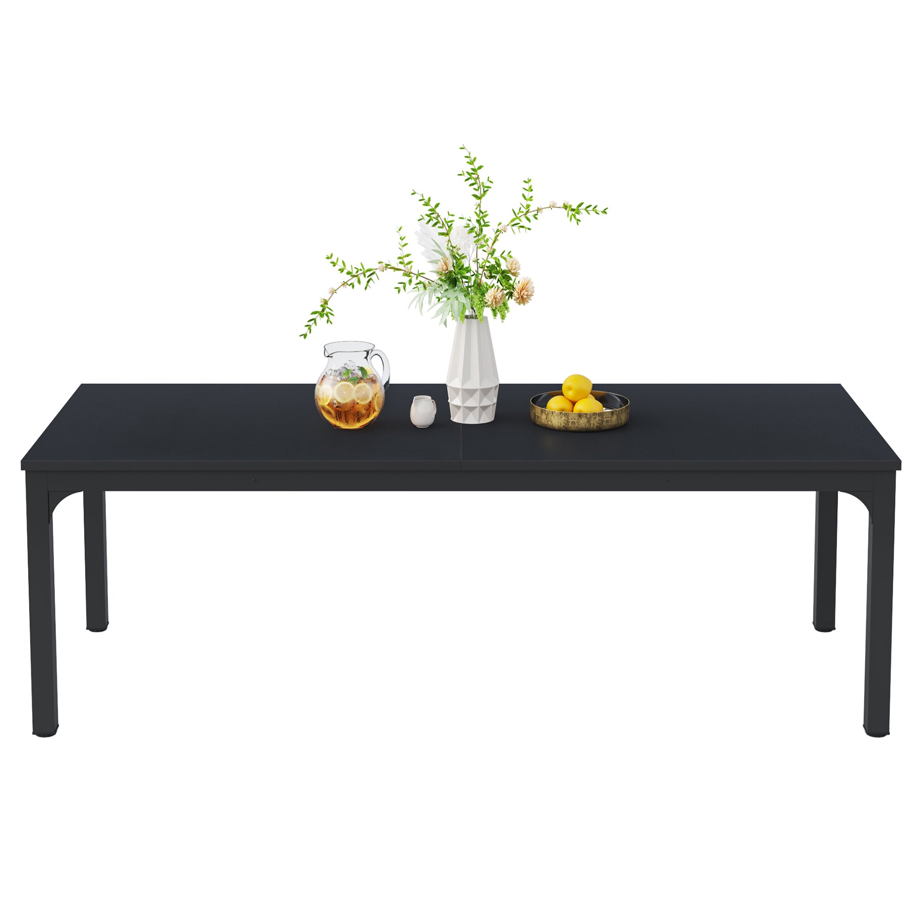 Rectangular Dining Table, 78 inch Long Kitchen Table for 6-8 People