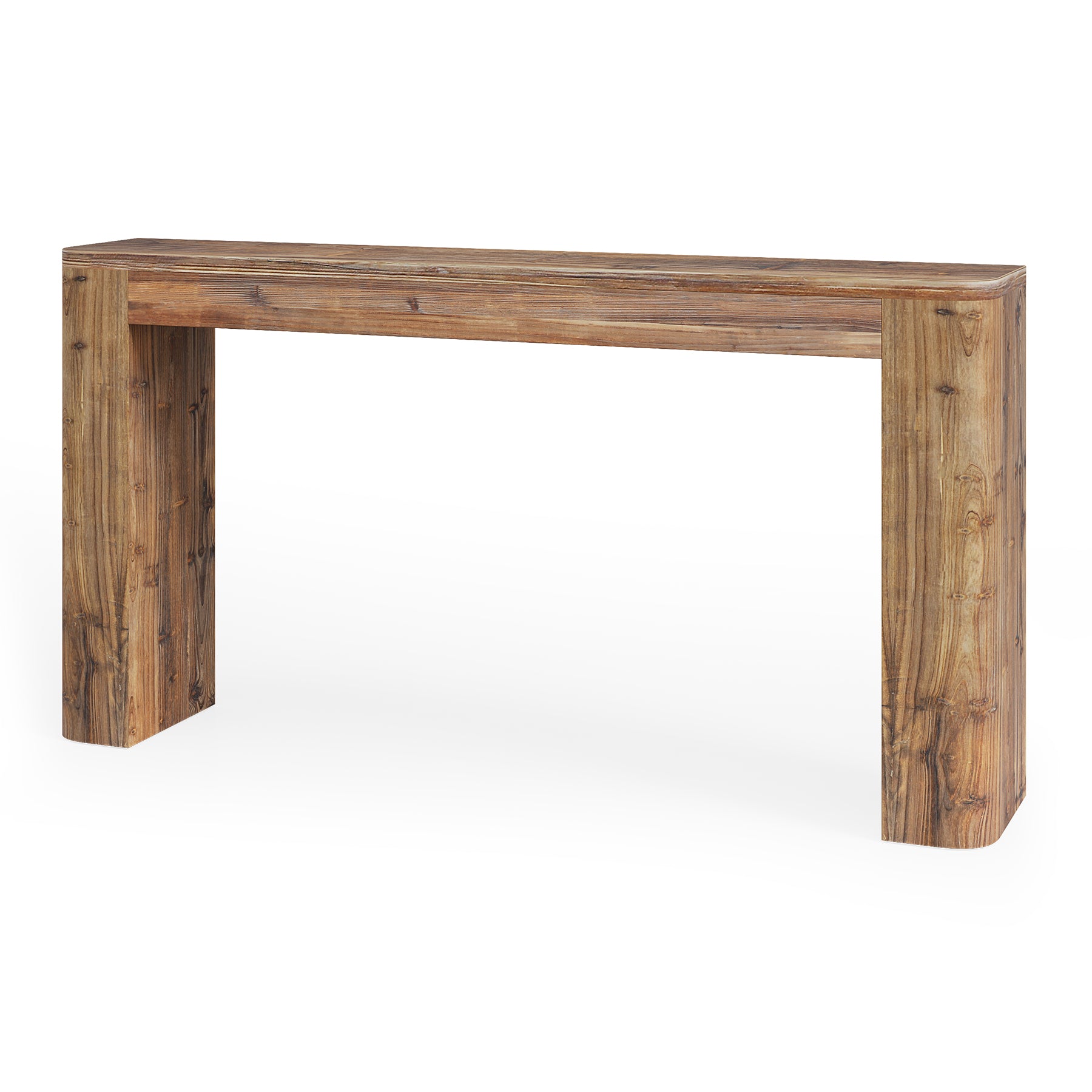 63-Inch Solid Wood Versatile Entryway Console Table