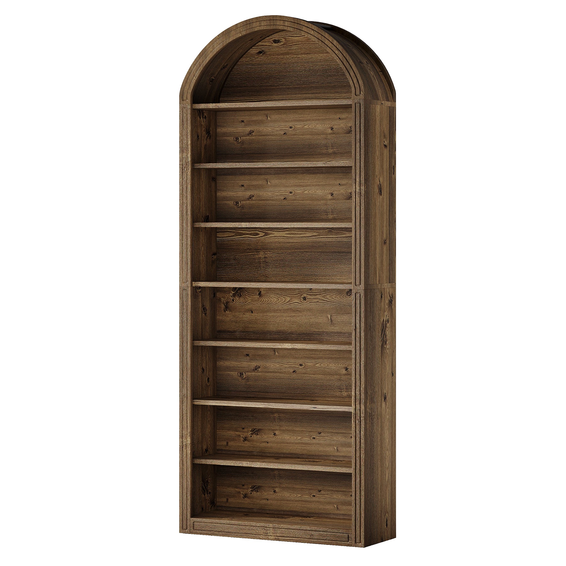 Tribesigns 79.5" Arched Bookshelf, 8-Tier Tall Bookcase for Living Room