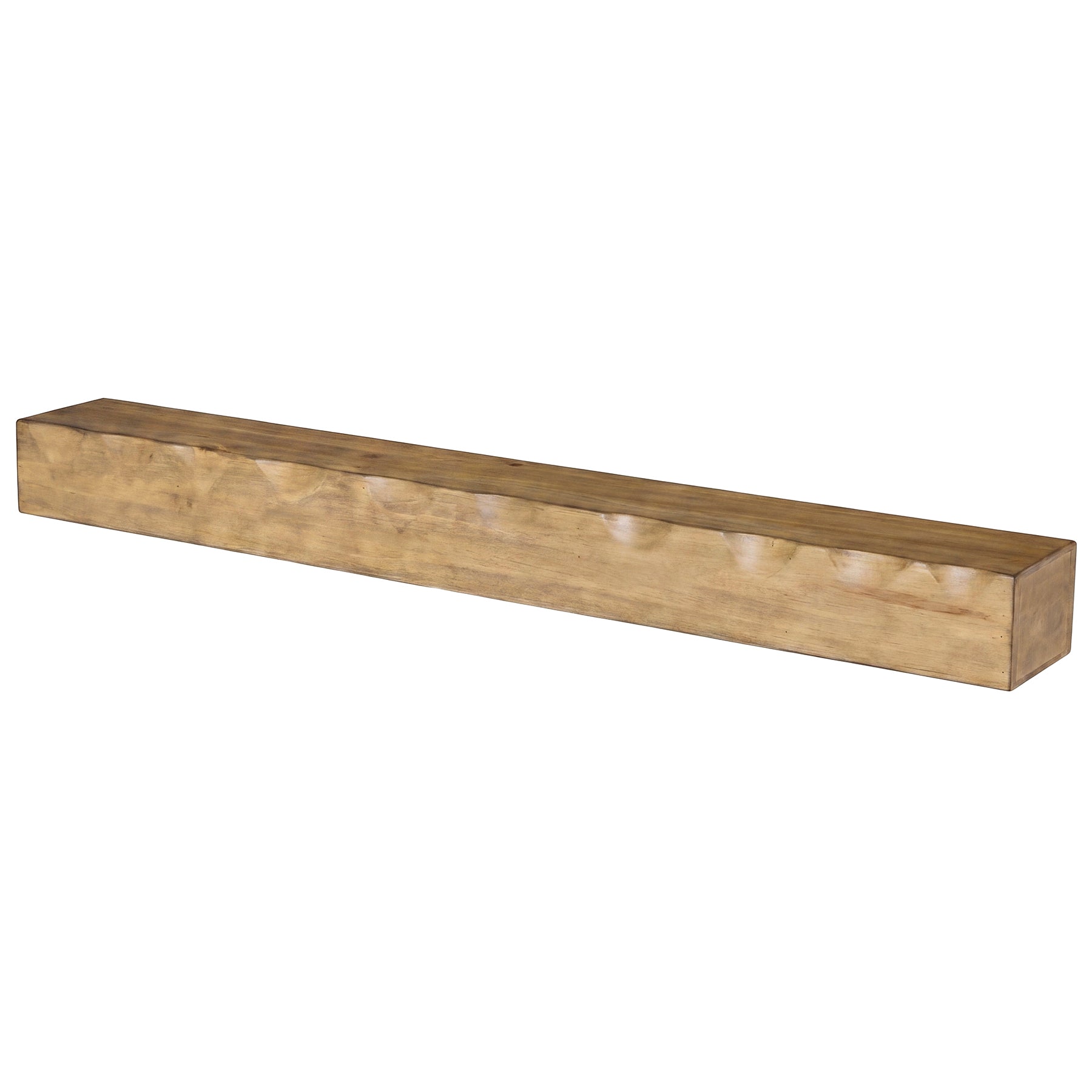 Tribesigns 63" Solid Wood Floating Mantel Shelf with 80 lb Capacity, Rustic Fireplace Wall Decor