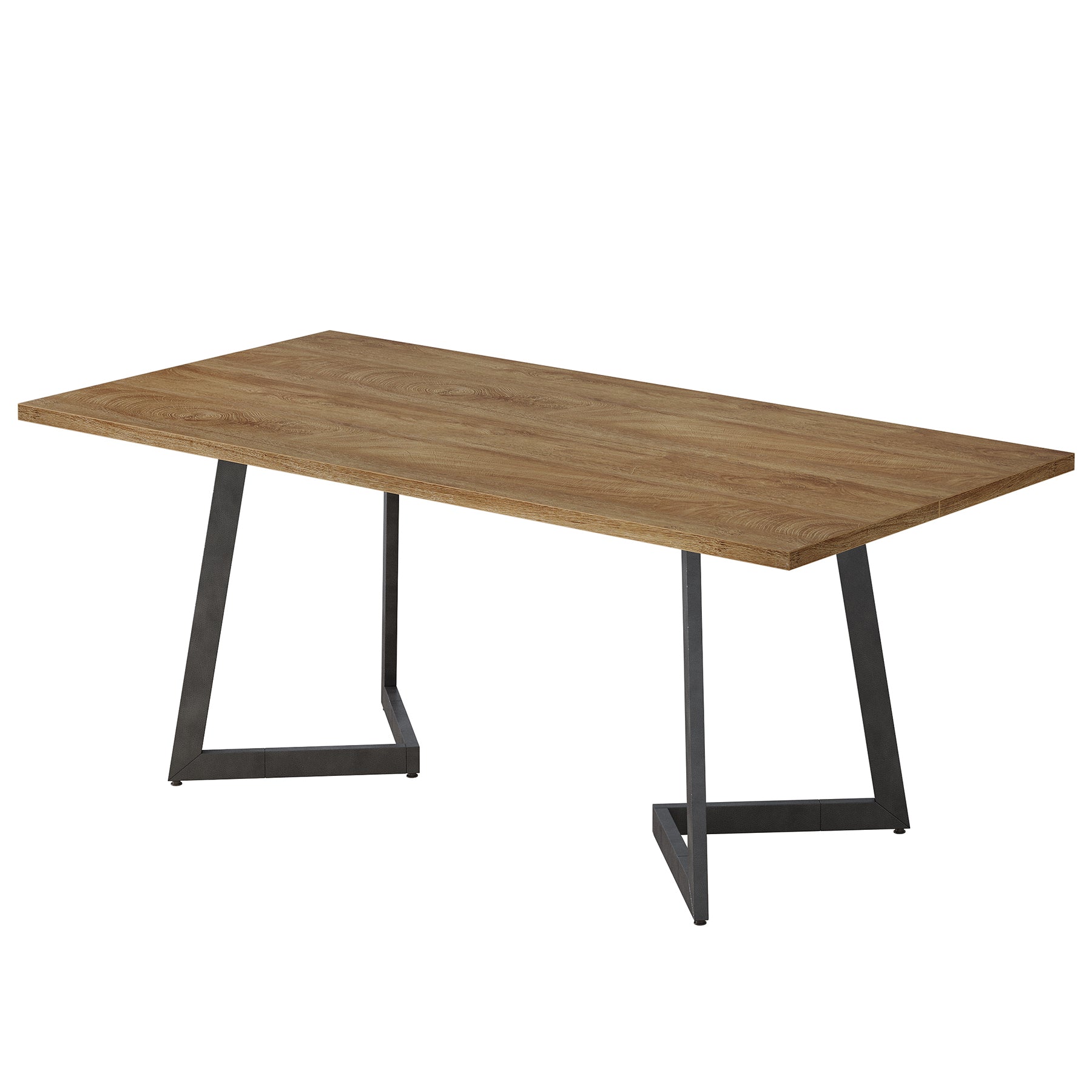 Tribesigns 62.2-Inch Industrial Executive Desk with V-Shaped Metal Legs, Large Computer Writing Desk for Home Office and Study Room