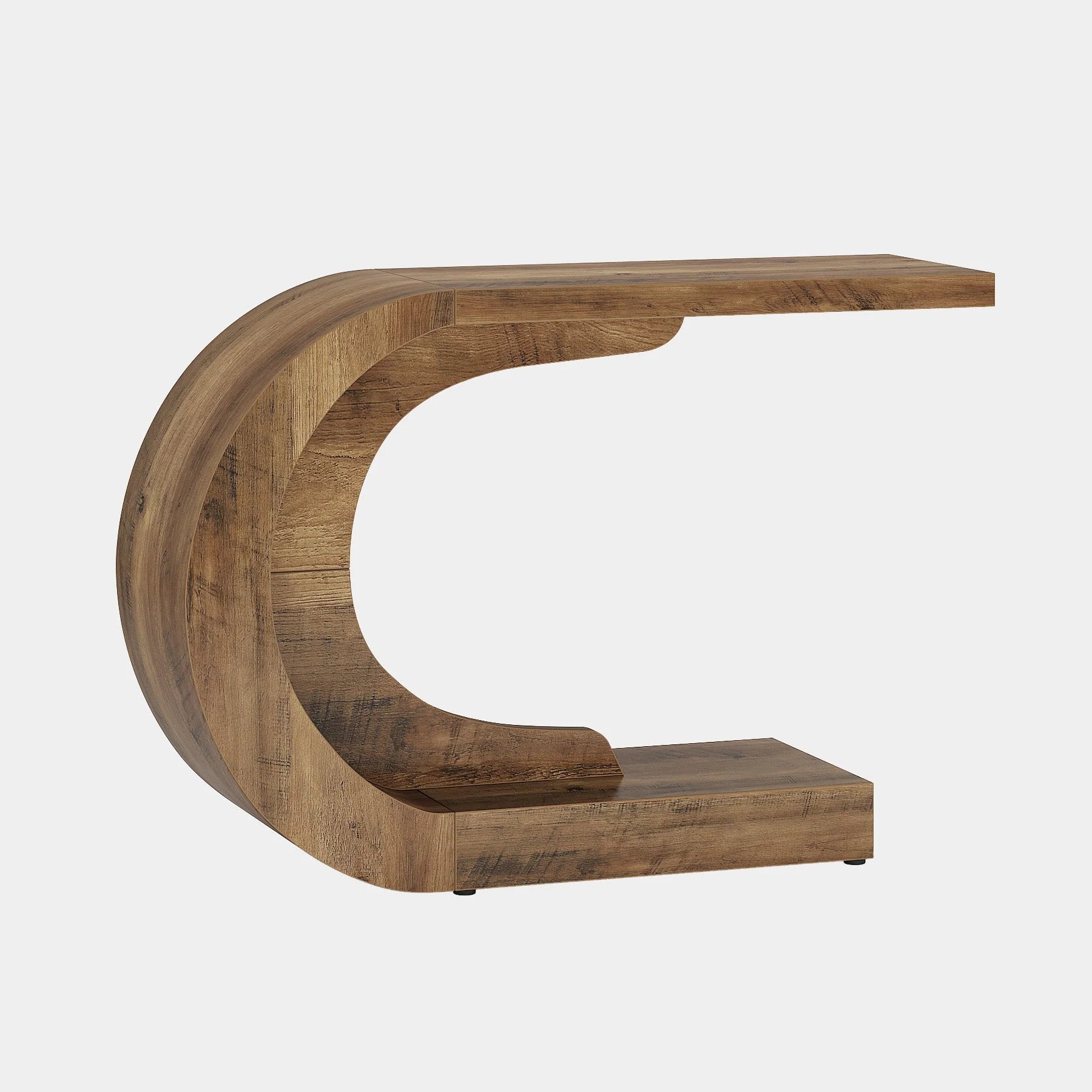 43" Console Table, C-Shaped Modern Accent Table Hallway Table