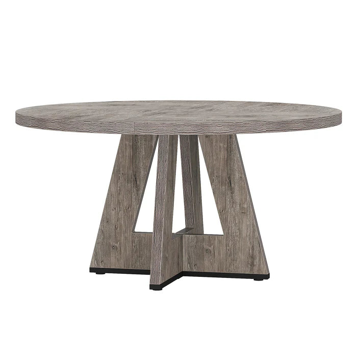 47-Inch Round Dining Table - Wood Kitchen Table for Dining Room and Living Room