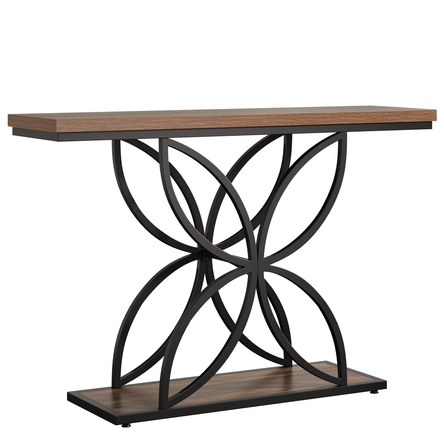 47" Industrial Console Table - Butterfly Base Entryway Table