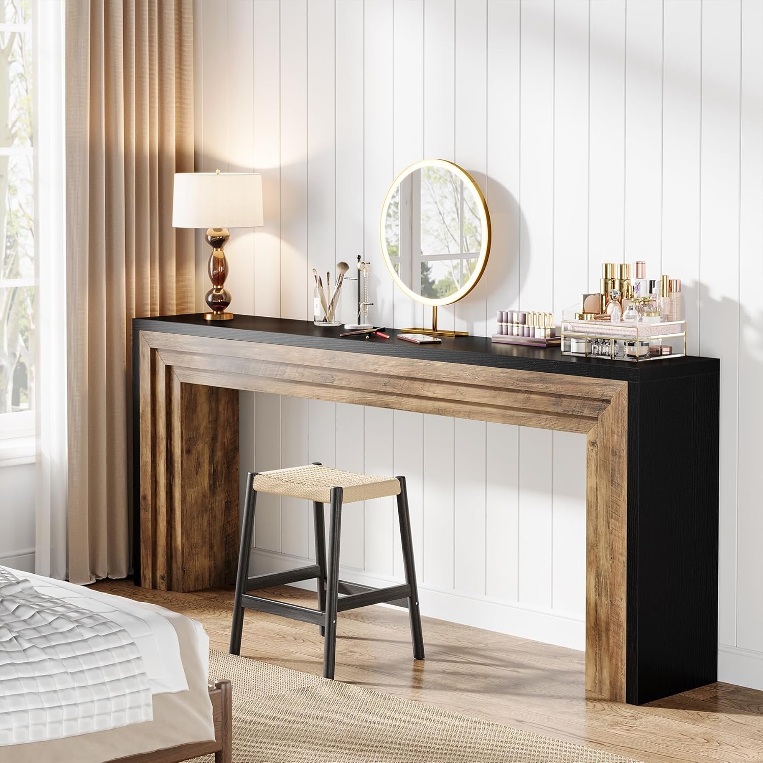 70.9" Console Table, Farmhouse Narrow Sofa Table Hallway Table Tribesigns