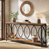 70.9" Console Table, 2 - Tier Long Sofa Table Entryway Console with Storage Shelf Tribesigns 3