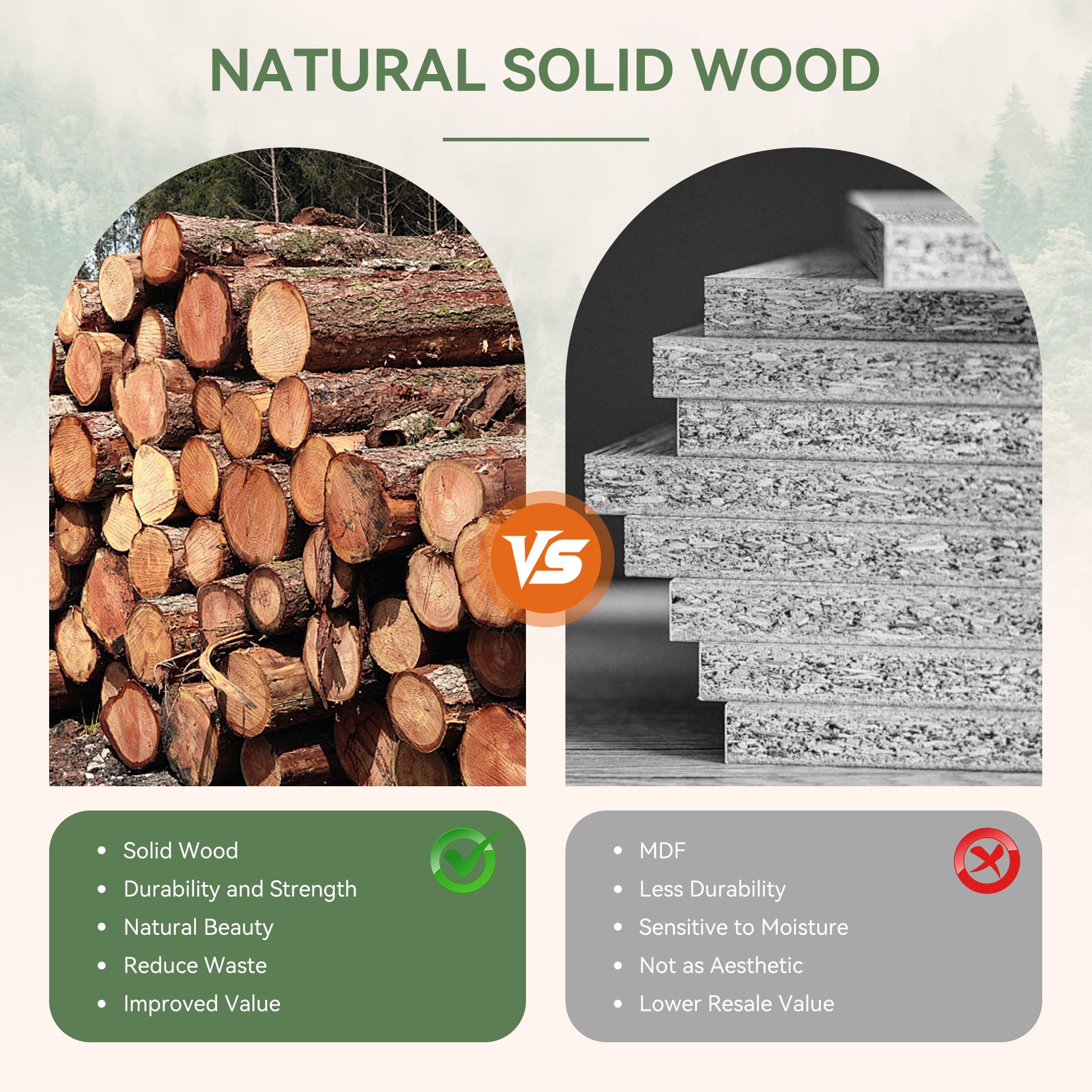 31.5" Sintered Stone Coffee Table, White Round Table with Solid Wood Base for Living Room