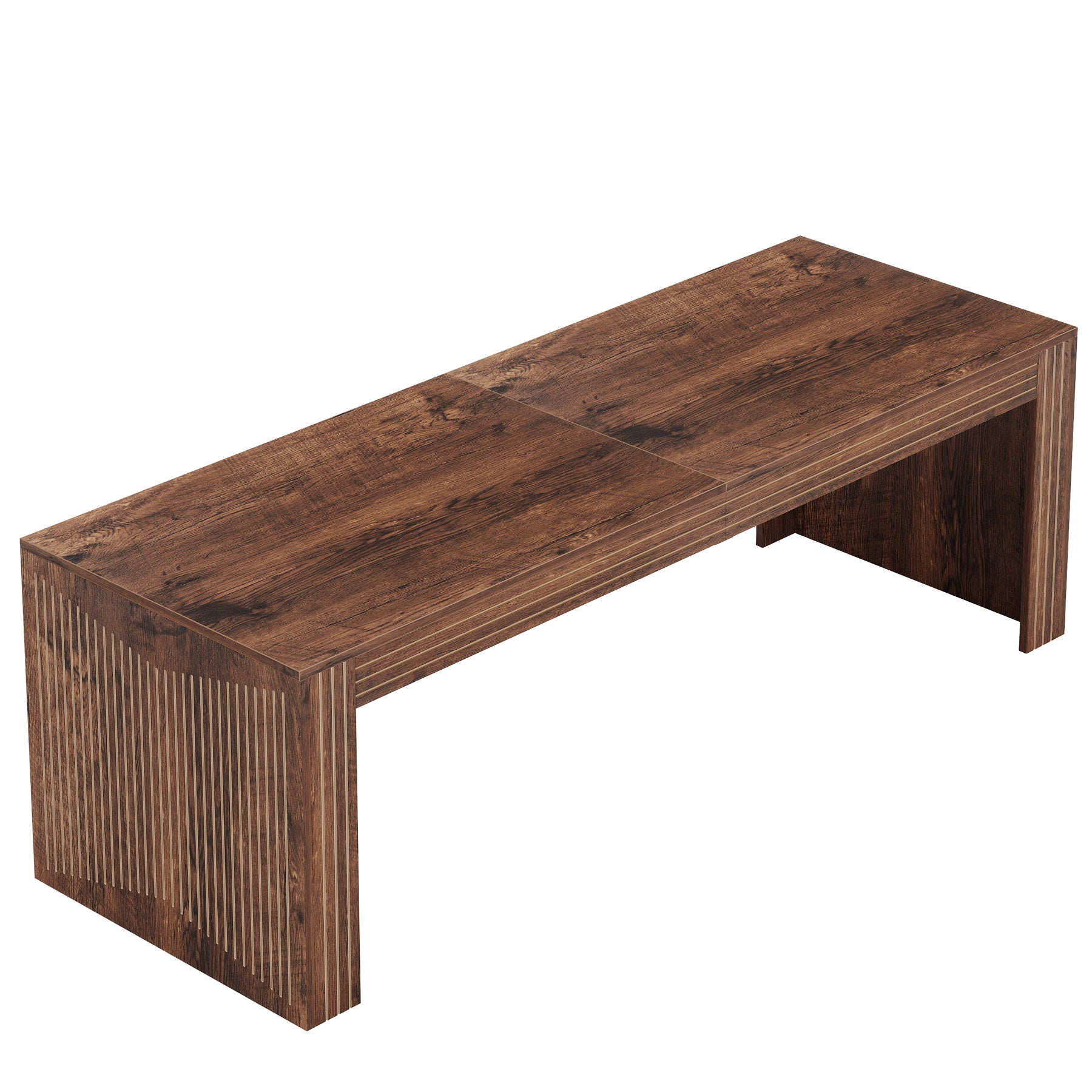 78" Extra Long Desk, Two Person Home Office Desk in Natural