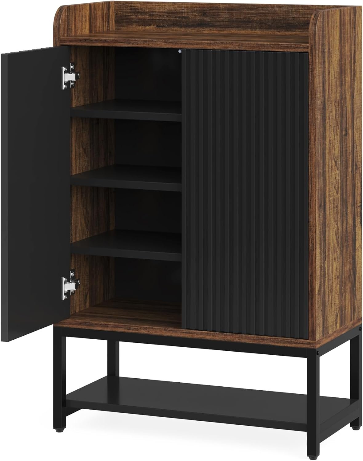 28.74” Shoe Cabinet with Doors, 5-Tier Shoe Storage Organizer for Entryway and Hallway