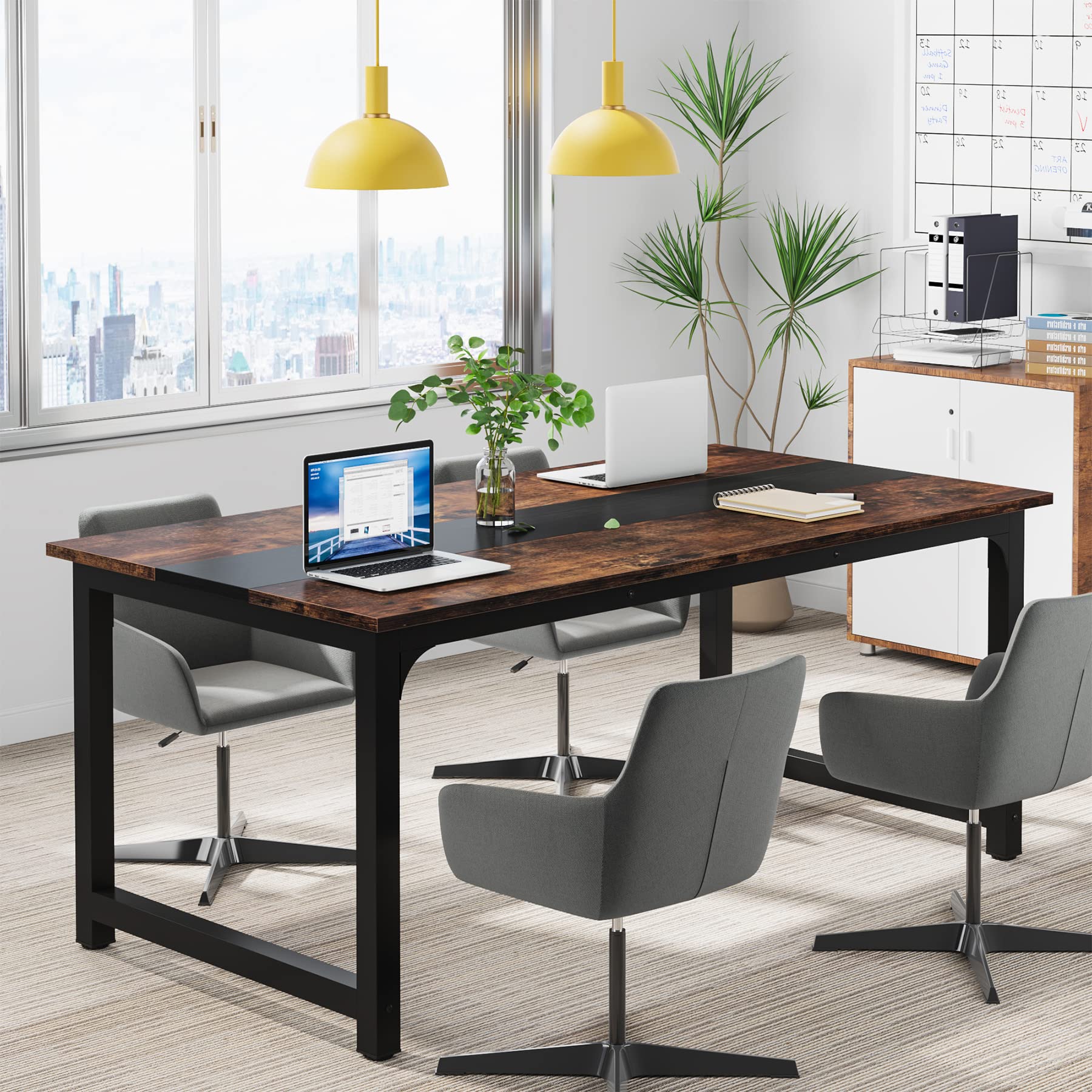 Tribesigns Large Modern Computer Desk - 63"x31.5" Office Workstation