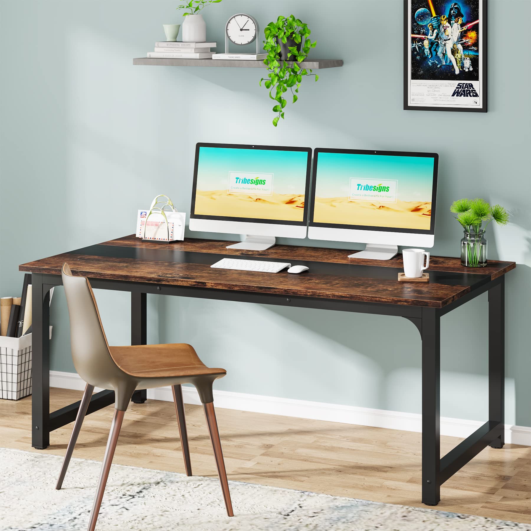 Tribesigns Large Modern Computer Desk - 63"x31.5" Office Workstation
