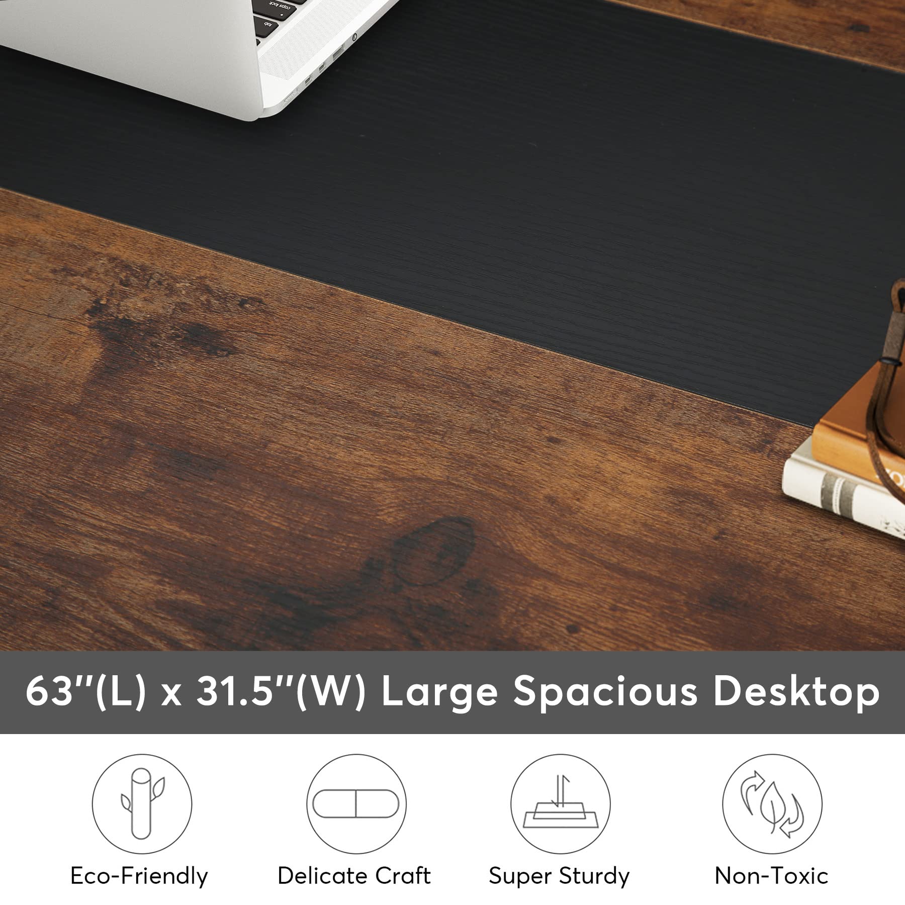 Tribesigns Large Modern Computer Desk - 63"x31.5" Office Workstation