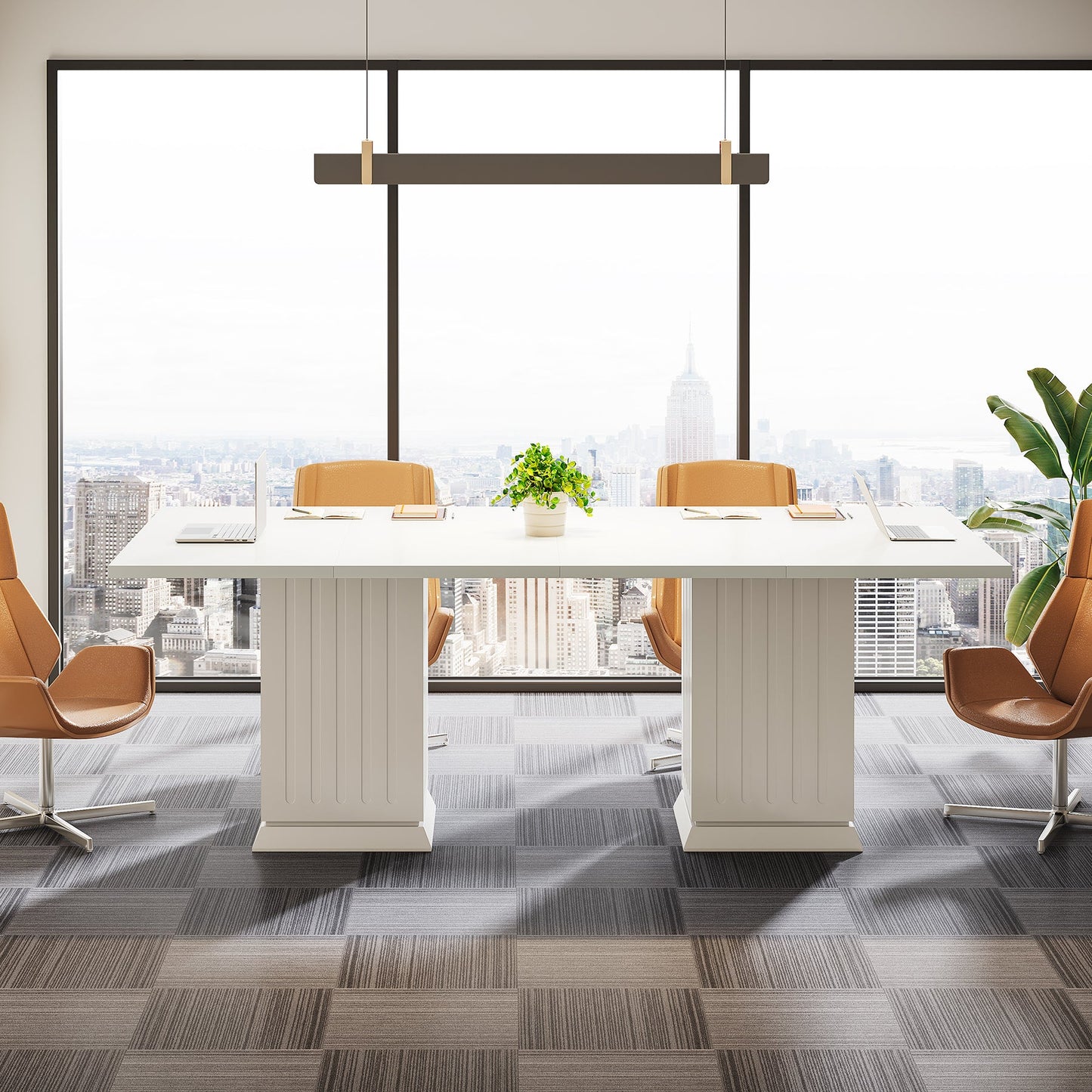 Square Conference Table, 35" Small Meeting Table