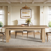 Tribesigns 79-Inch Farmhouse Dining Table for 6-8, Extra Long Rectangular Table for Dining Room 3