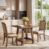 Tribesigns 31.49-Inch Solid Wood Square Dining Table for 4, Farmhouse Kitchen Table for Small Spaces 3