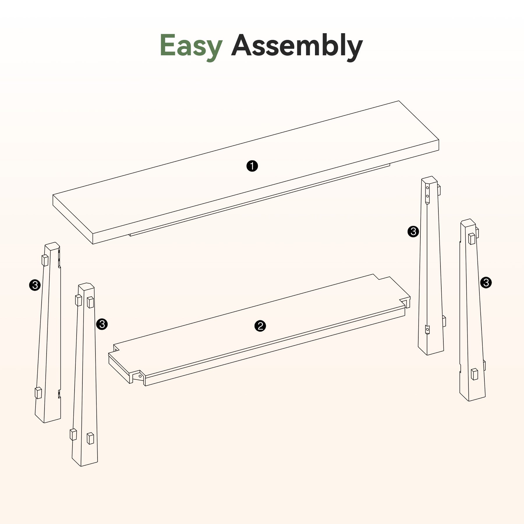 Tribesigns 63" Console Table, Farmhouse Solid Wood Entryway Sofa Table with 2-Tier Storage
