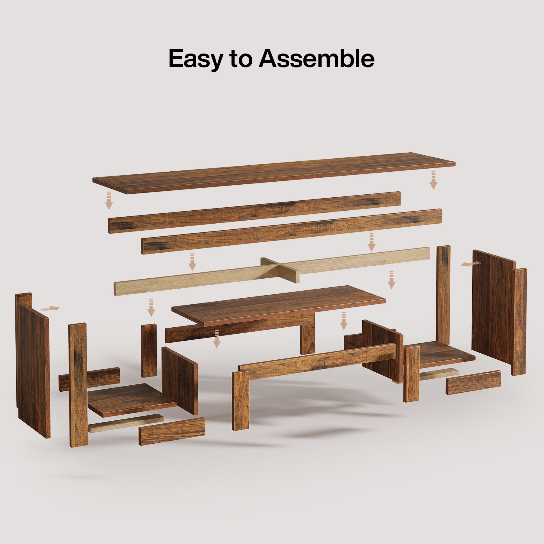 Tribesigns 63-Inch TV Stand, Farmhouse Entertainment Center with Open Storage Shelves for Living Room