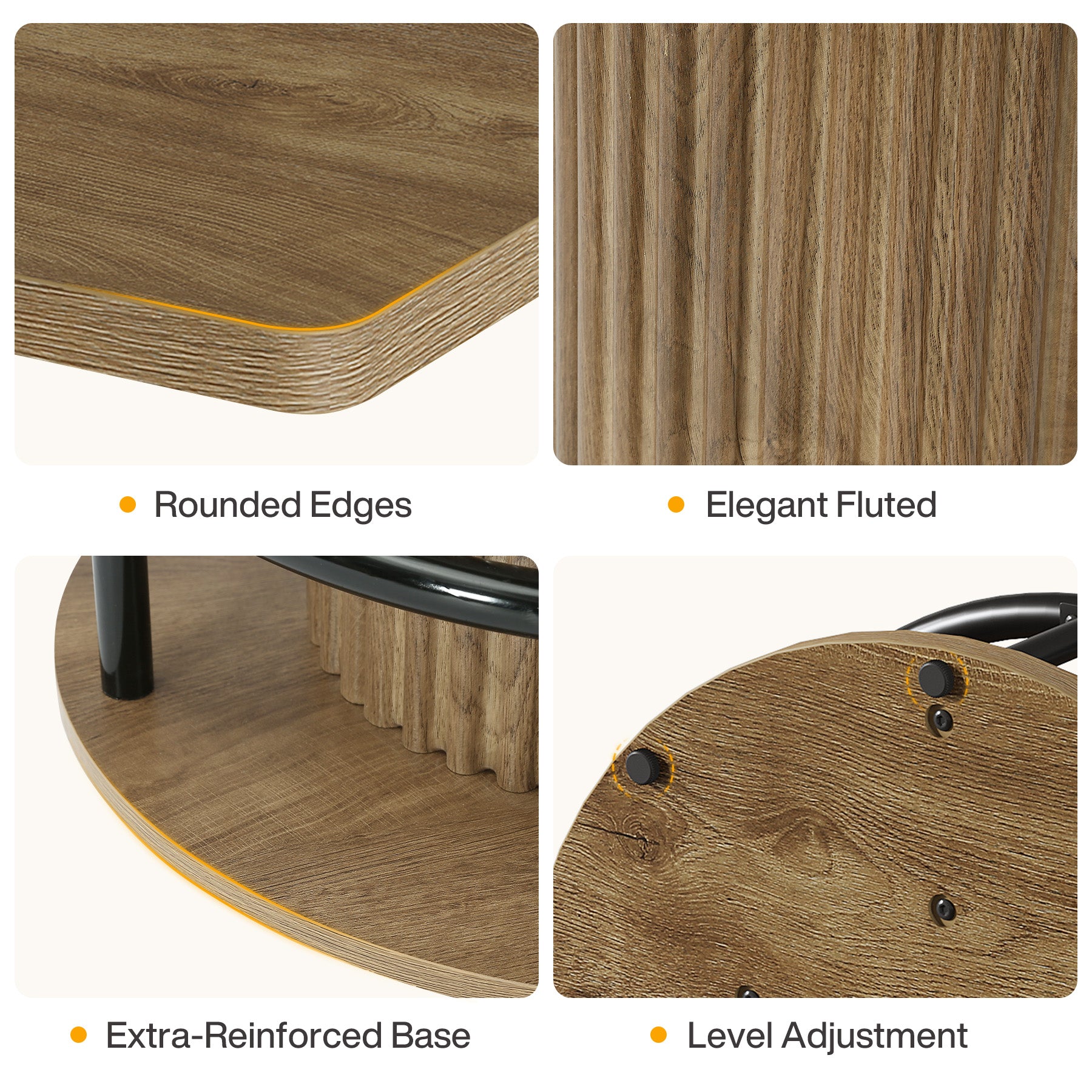 Tribesigns 39-Inch Square Bar Table, Wooden Bistro Table with Footrest for Kitchen and Cafe