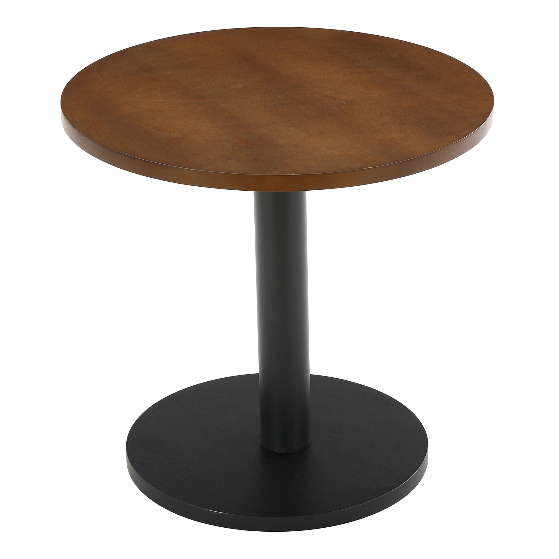 Tribesigns 31.5-Inch Round Dining Table with Black Metal Pedestal Base, Small Kitchen Table for 2-4 People in Dining Room