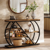 Tribesigns 41.3" Console Table, 5-Tier Industrial Entryway Table for Hallway 3