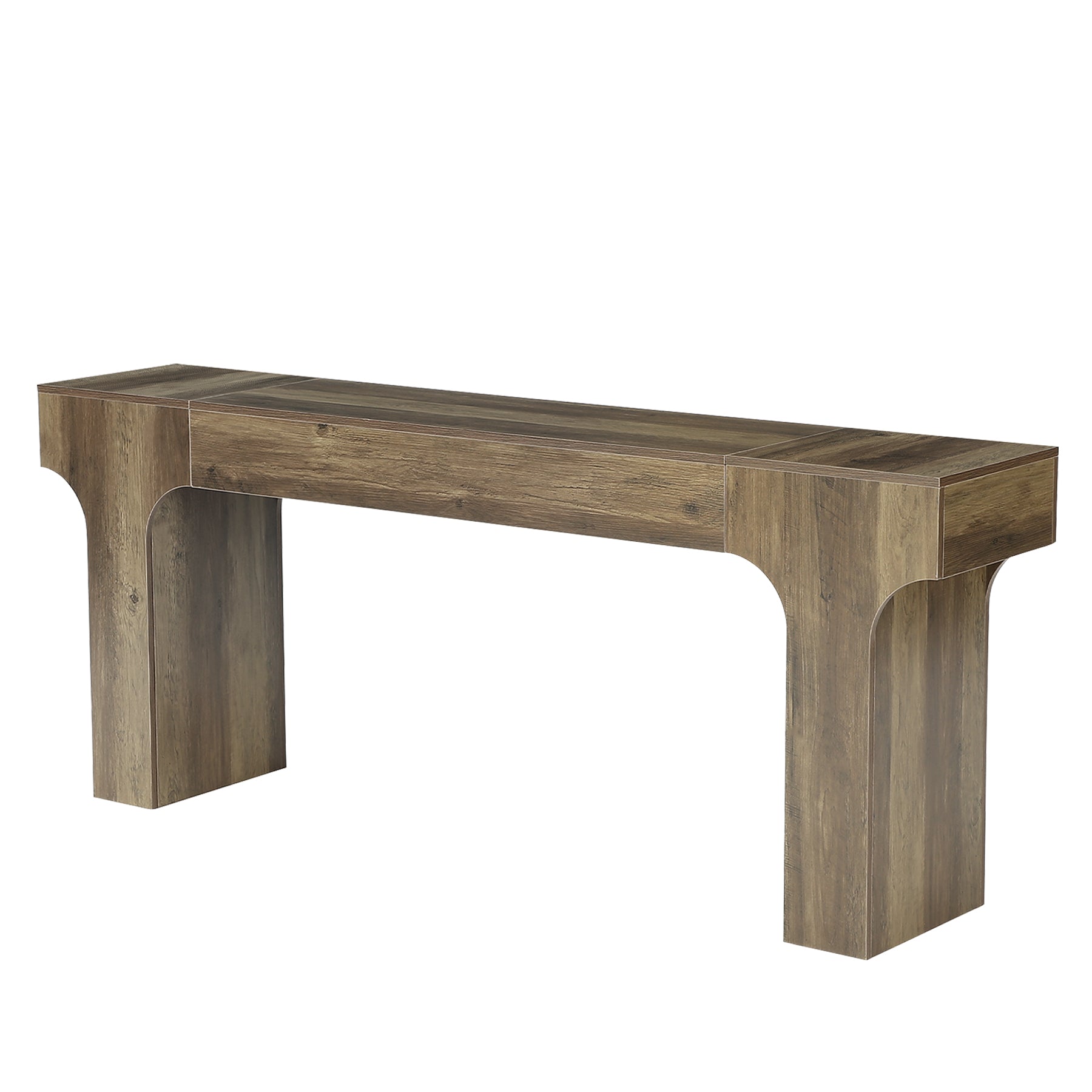 Tribesigns 79-Inch Extra Long Console Table with Arched Base, Farmhouse Sofa Table for Entryway