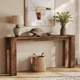 Tribesigns 70.9-Inch Solid Wood Console Table, Sofa Table for Hallway 3