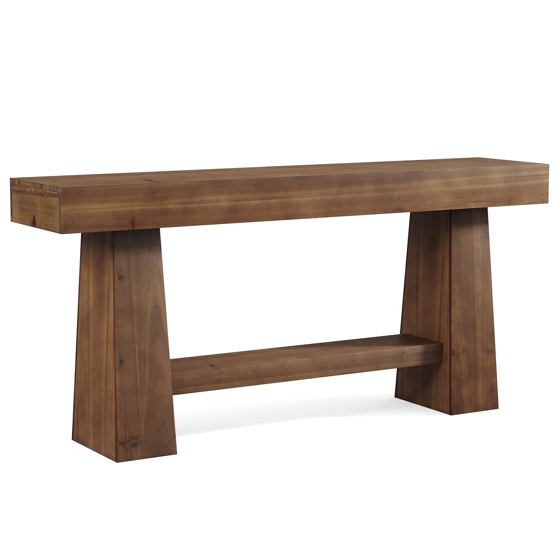 Tribesigns 63-Inch Solid Wood Console Table, Entryway Sofa Table with Storage for Behind Couch