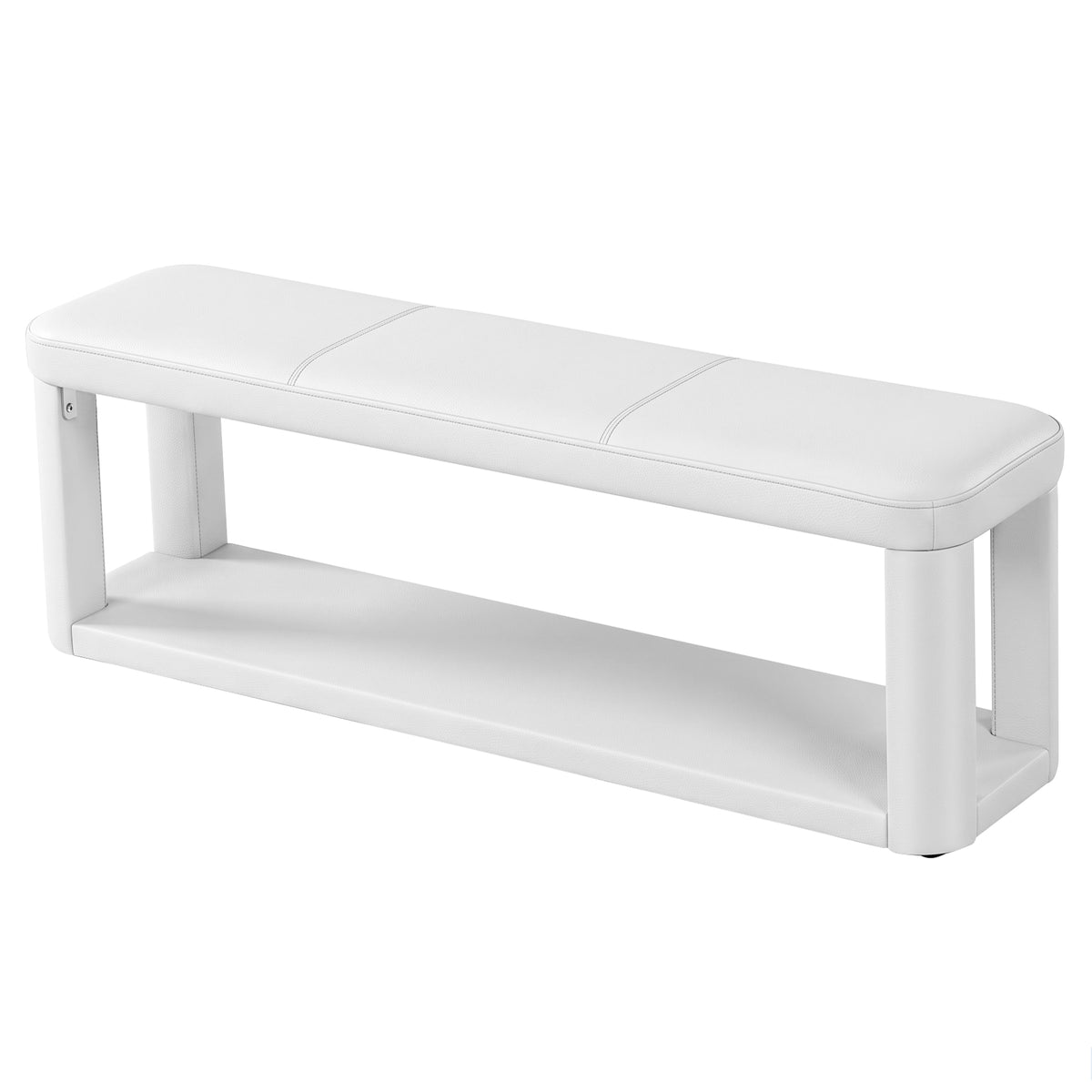 Tribesigns 55.12-Inch Upholstered Storage Bench, Padded End of Bed Bench for Bedroom and Entryway