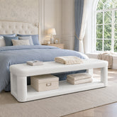 Tribesigns 55.12-Inch Upholstered Storage Bench, Padded End of Bed Bench for Bedroom and Entryway 3