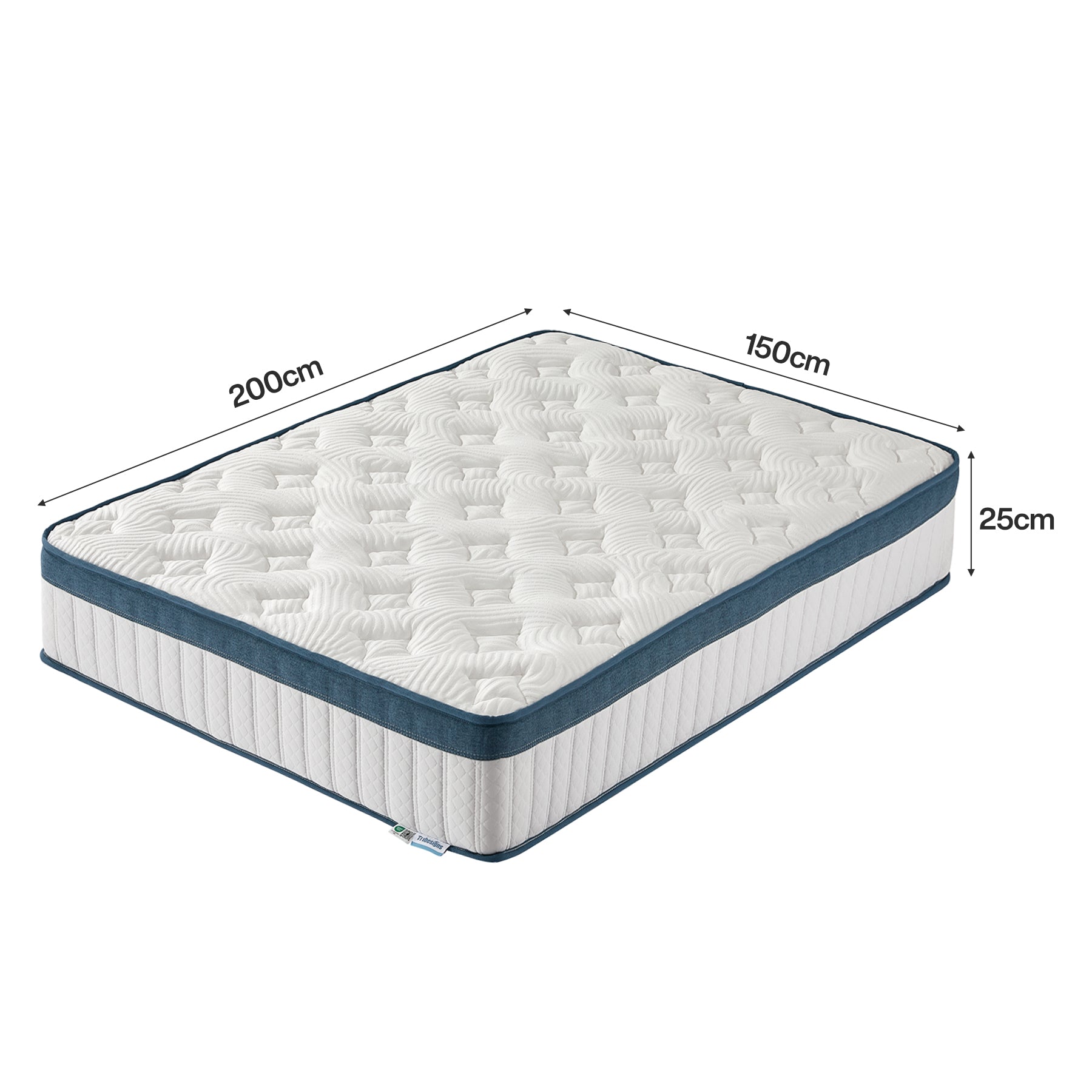 Tribesigns Hybrid Memory Foam Mattress, 7-Zone Orthopedic Support Medium Firm