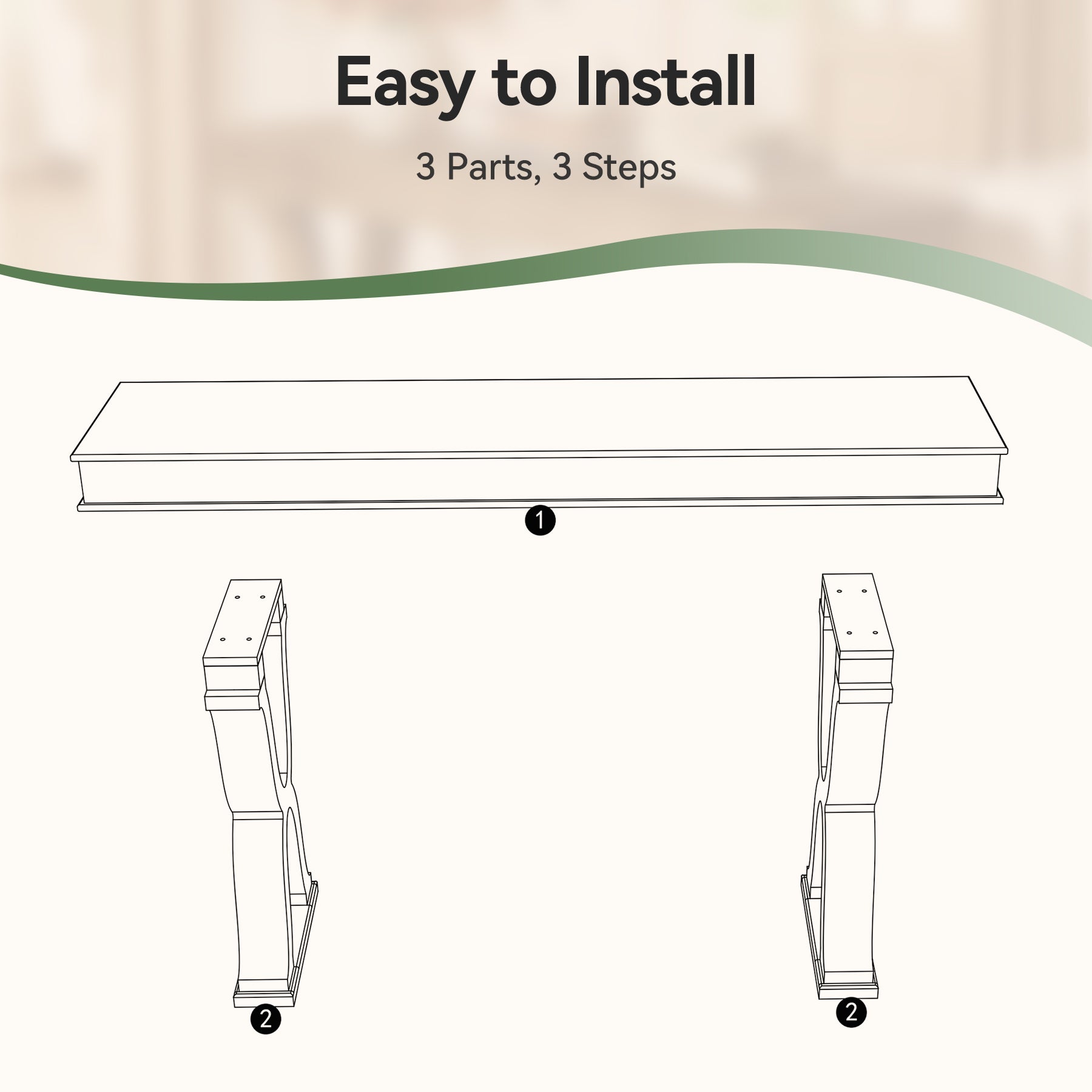 63 Inch Solid Wood Console Table, Farmhouse Narrow Entryway Sofa Table
