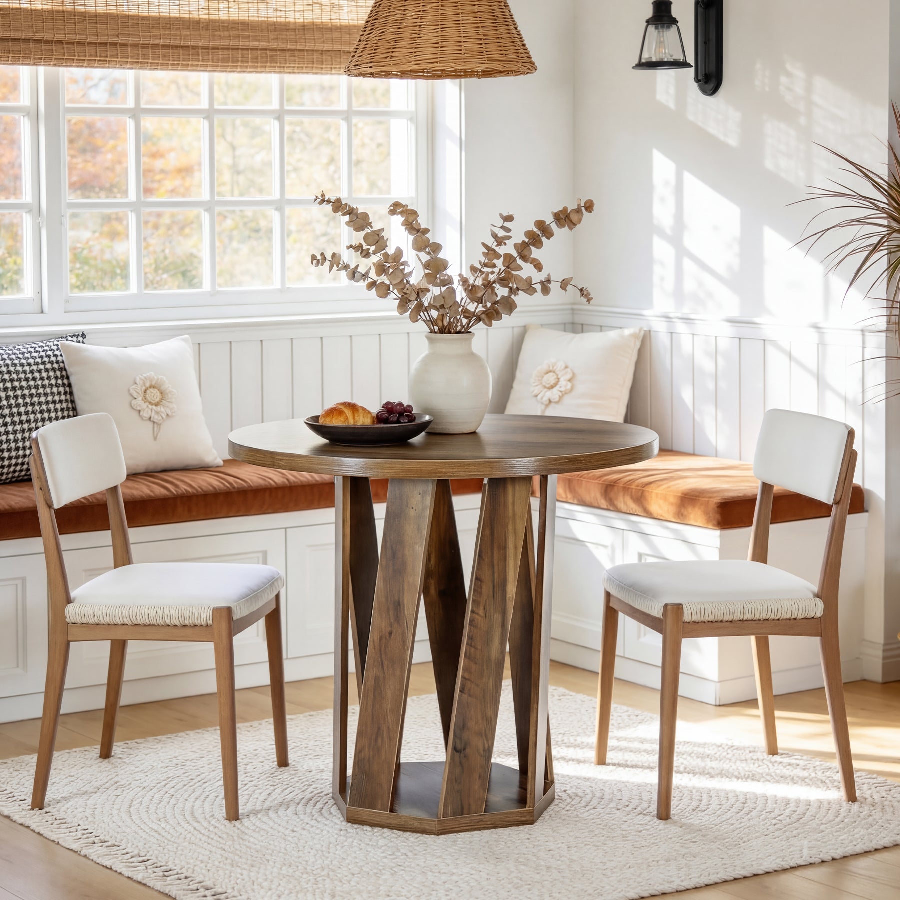 Tribesigns 31.5" Round Conference Table, Small Meeting Table for 2-4