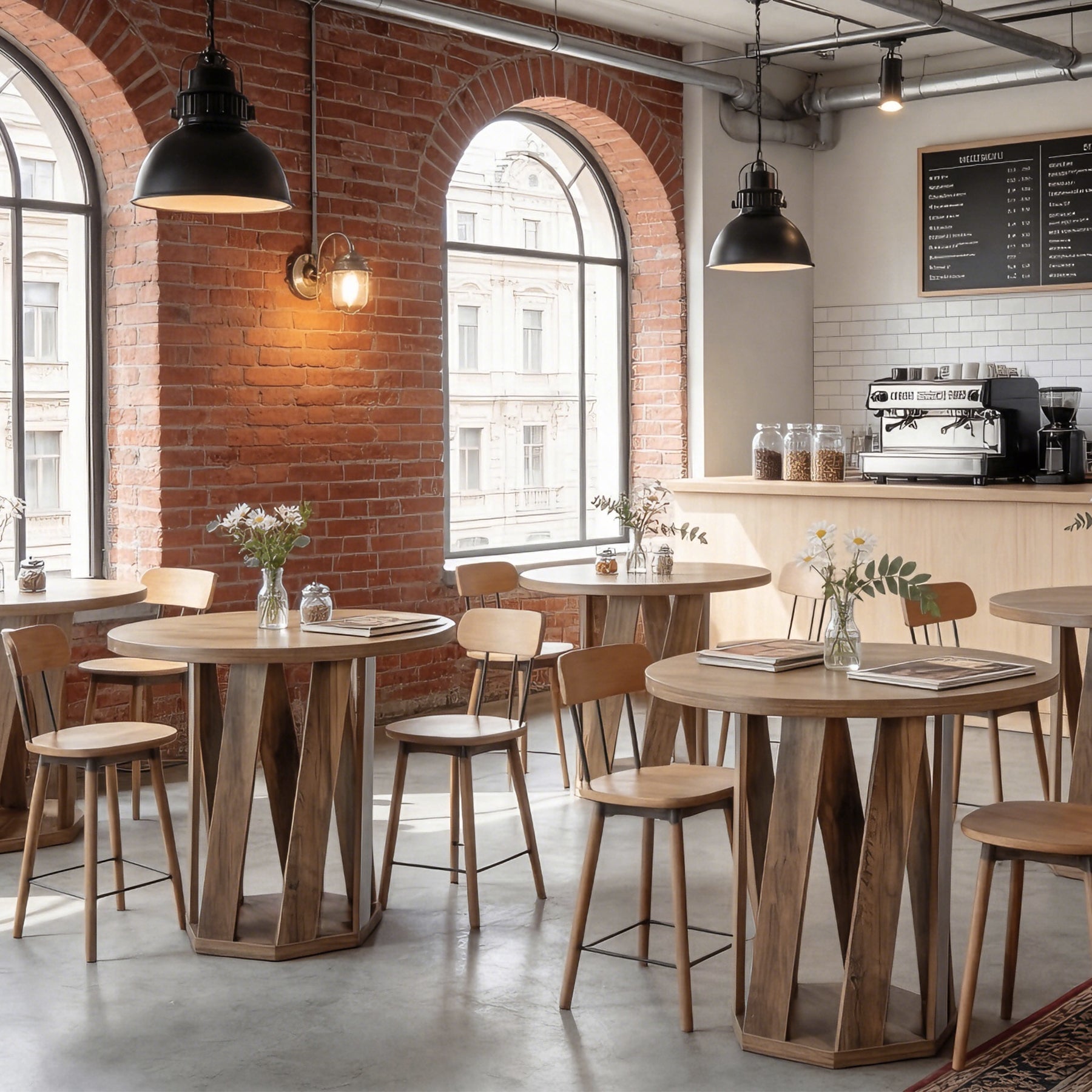 Tribesigns 31.5" Round Conference Table, Small Meeting Table for 2-4