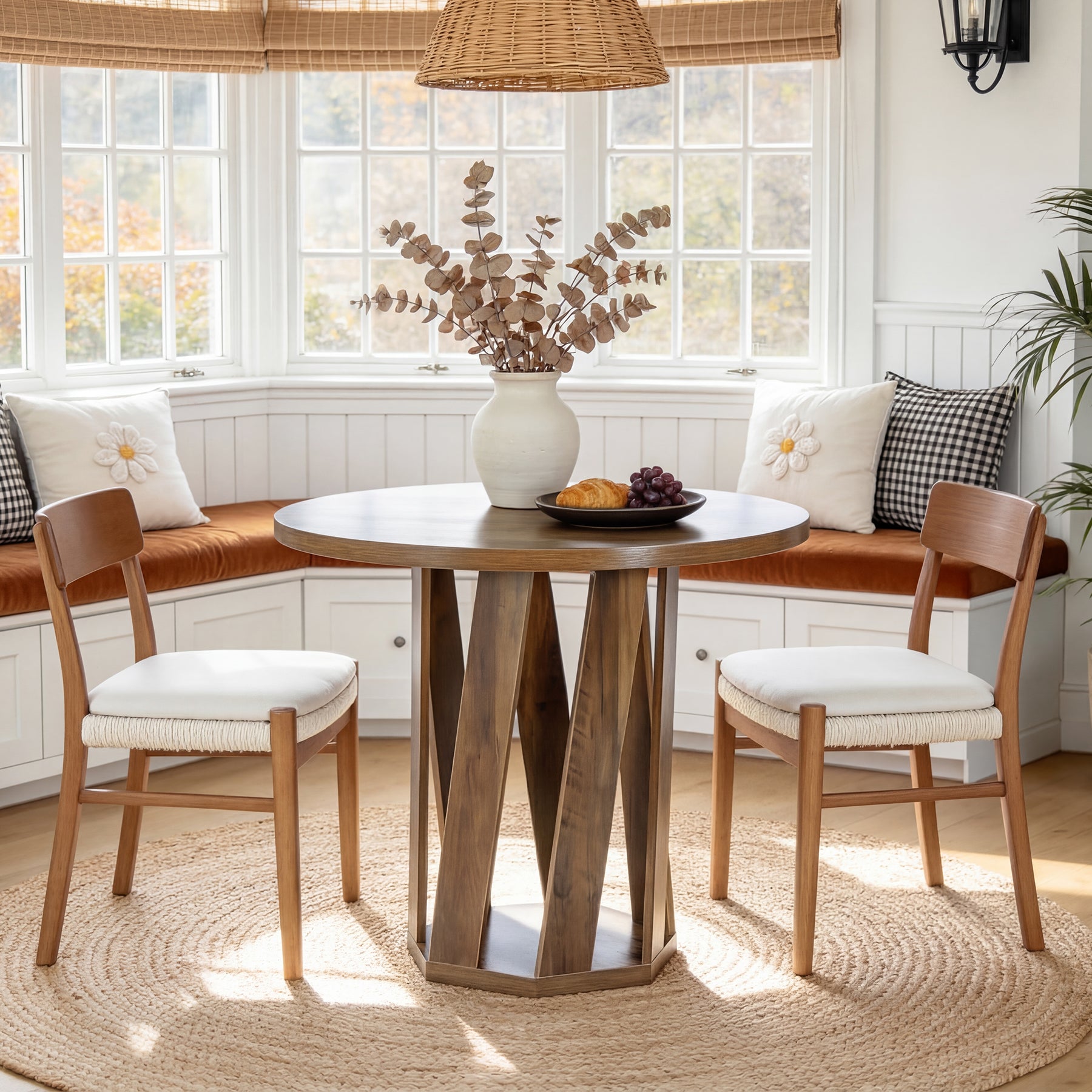 Tribesigns 31.5" Round Conference Table, Small Meeting Table for 2-4