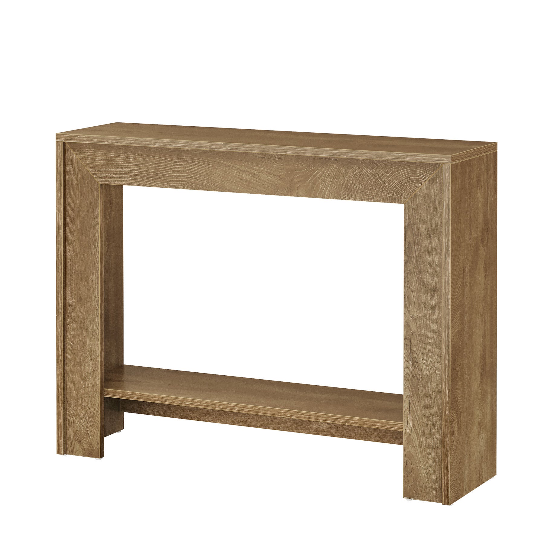Tribesigns 41.3-Inch Farmhouse Console Table with 2-Tier Open Storage, Narrow Entryway Sofa Table for Living Room Hallway and Foyer