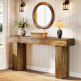63 Inch Narrow Console Table, Modern Sofa Table for Entryway Living Room 3