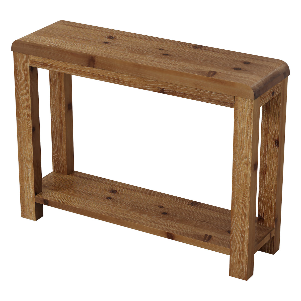Tribesigns 41.3 Inch Solid Wood Console Table with Open Shelf Storage, Farmhouse Sofa Table for Hallway and Living Room