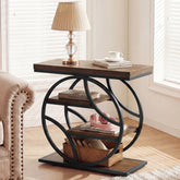 Tribesigns 25.59" Side Table, 4-Tier Narrow End Table for Living Room Bedroom 3