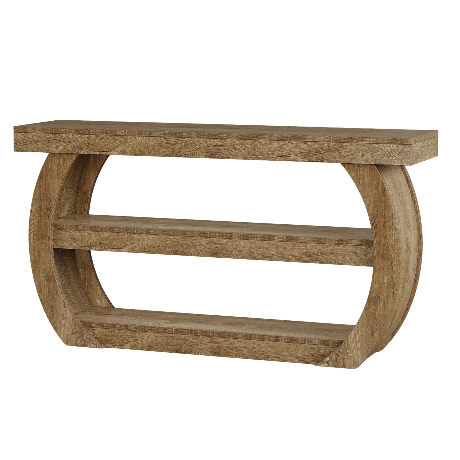 63" TV Stand with Storage for 75 Inch TV, Farmhouse Media Console Table for Living Room