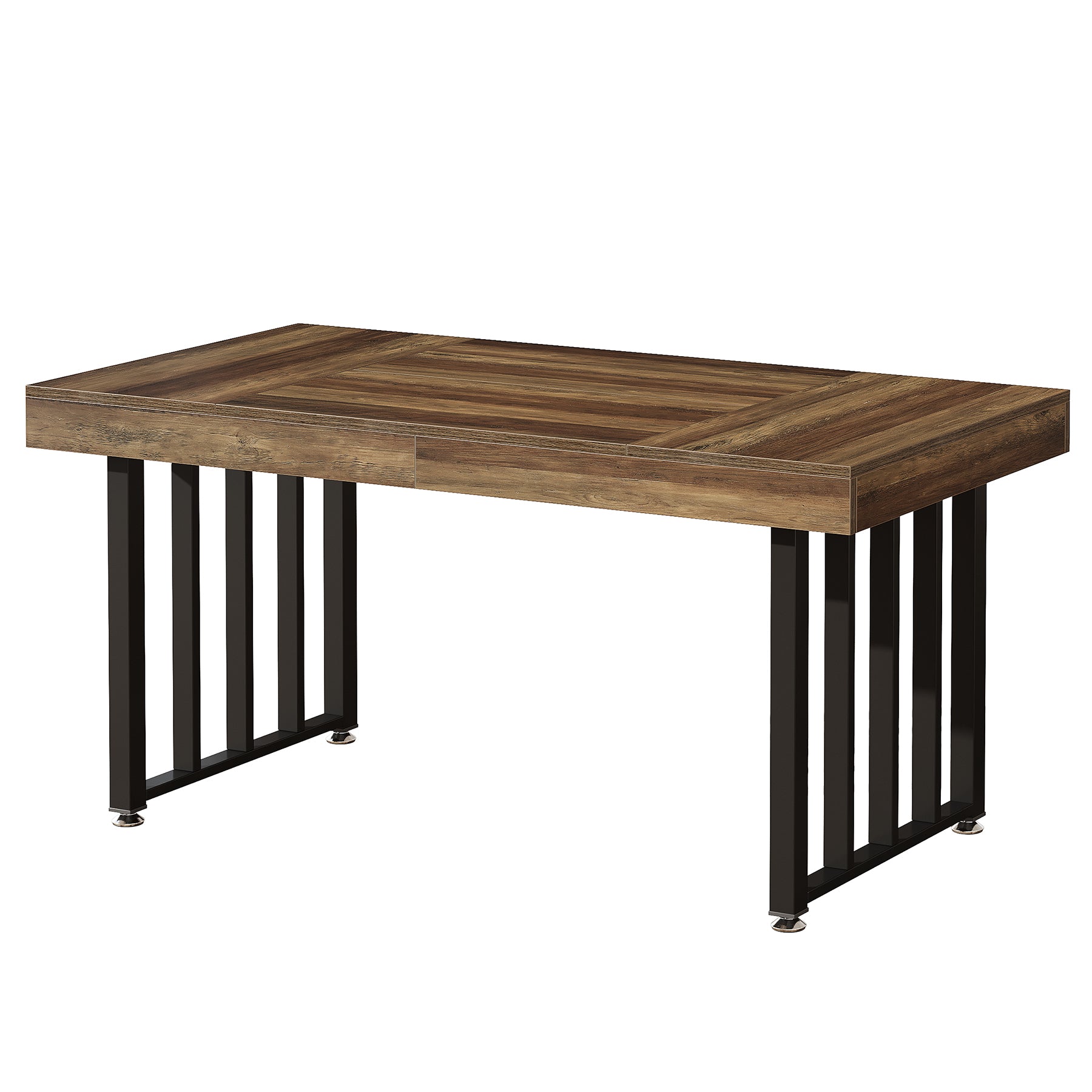 55-Inch Rectangular Dining Table for 4, Thick-Top Kitchen Table for Small Spaces