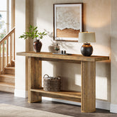 Sleek 55-Inch Console Table, Modern Entrance Table Behind Sofa 3