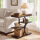Tribesigns 23.6-Inch Narrow Side Table with 4-Tier Storage, Industrial End Table for Small Spaces 3