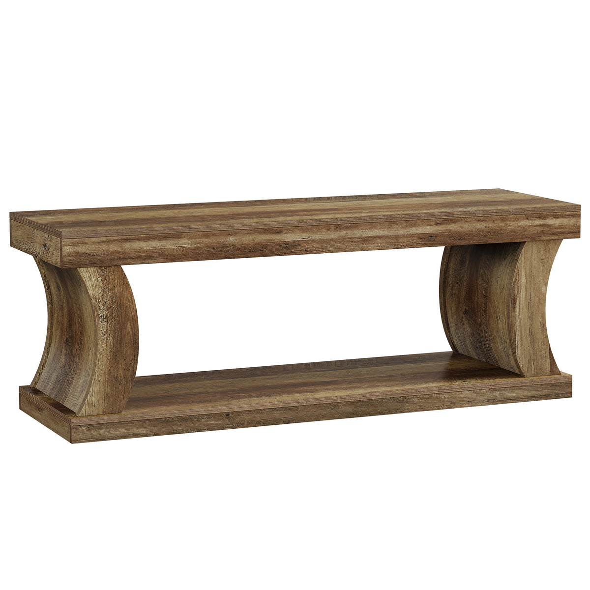 Tribesigns 63-Inch TV Stand with Storage Shelf, Farmhouse Media Console for Living Room