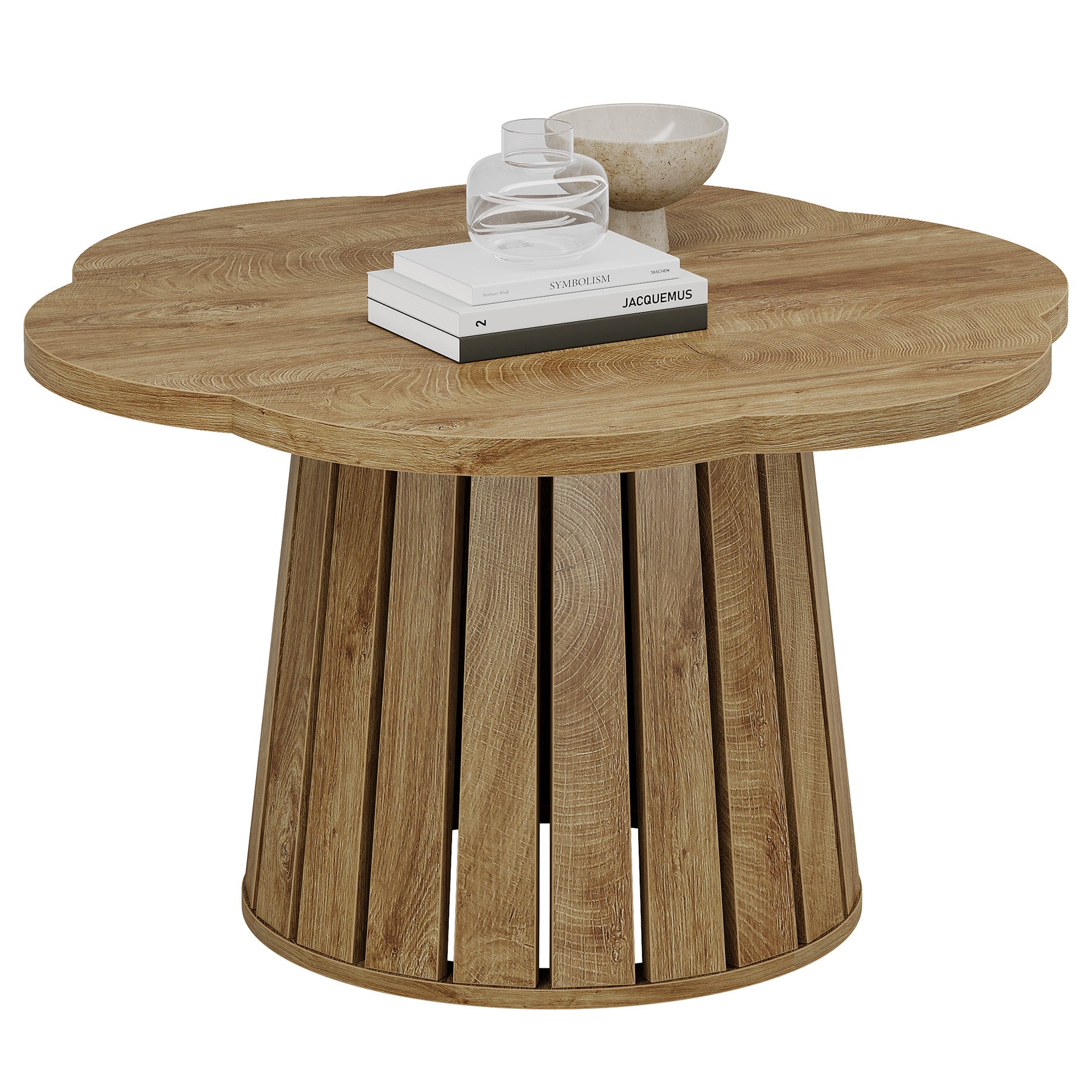 33.5 Inch Circle Center Table for Small Space Living Room and Apartment