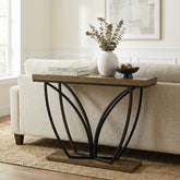 Tribesigns 41.24"  Console Table, Industrial Sofa Table for Living Room and Entryway 3