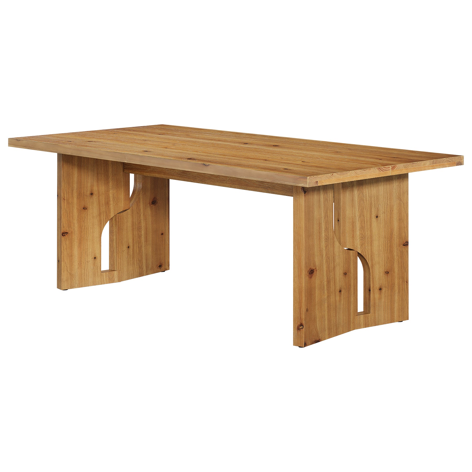 Tribesigns 63-Inch Solid Wood Executive Desk with Cutout Bases, Large Office Desk for Home Office