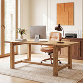Tribesigns 63-Inch Solid Wood Computer Desk, Large Executive Office Desk with Sturdy Legs 3
