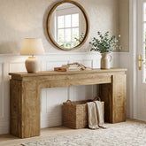 63-Inch Console Table, Farmhouse Sofa Table with Open Storage 3