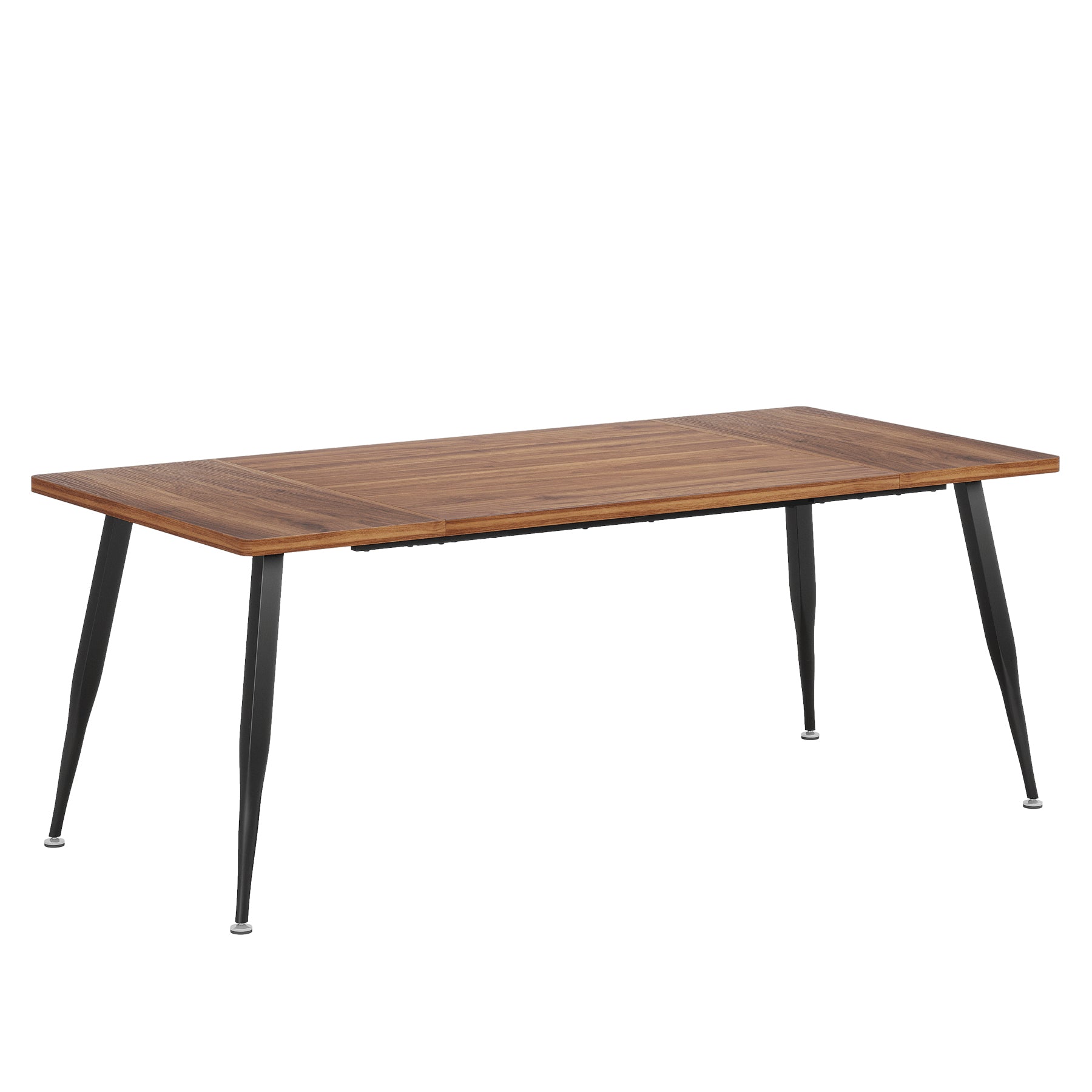 Modern Industrial 6FT Conference Table - Rectangular Meeting Room Tables with Metal Legs